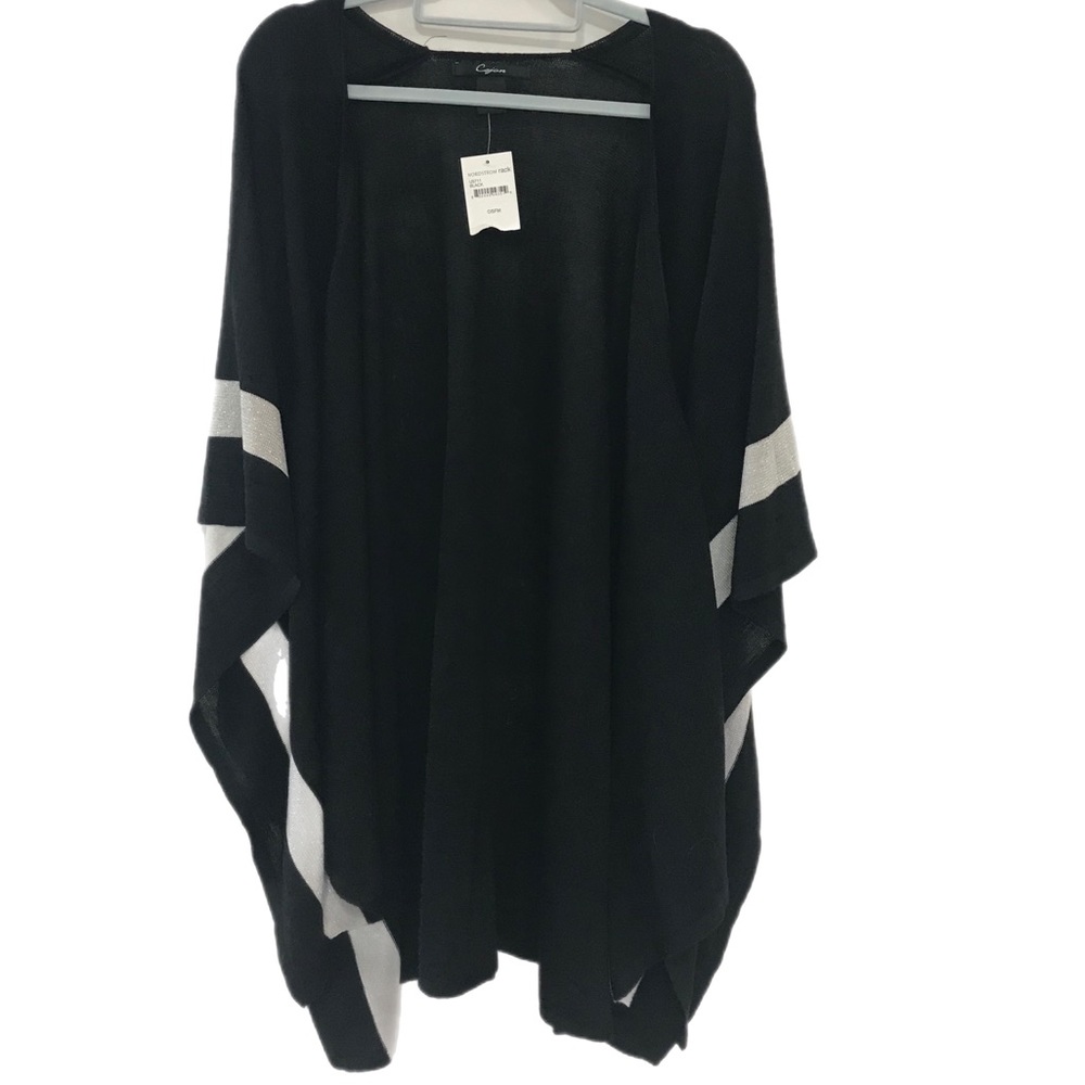 Cejon Black & Metallic Poncho